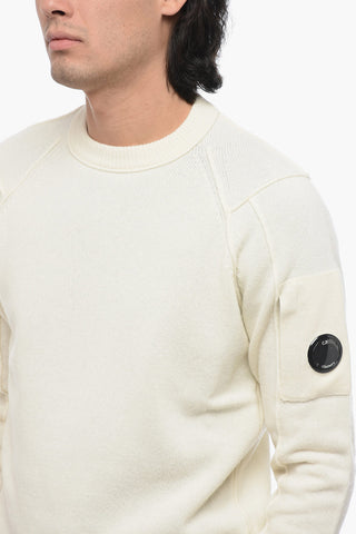 Wool SEA ISLAND Sweater with Visible Stitching