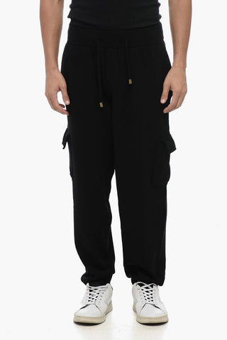 Merino Wool Cargo Pants with Elastic Waistband