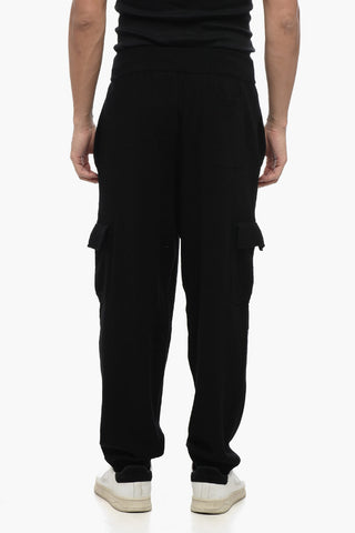 Merino Wool Cargo Pants with Elastic Waistband