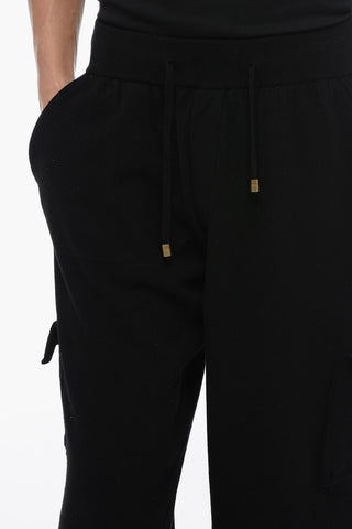 Merino Wool Cargo Pants with Elastic Waistband