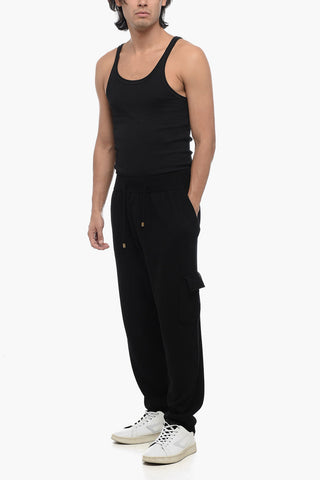 Merino Wool Cargo Pants with Elastic Waistband