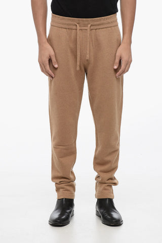 Joggers in Misto Cashmere con Tasche a Zip