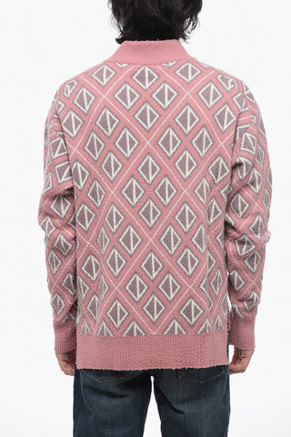 Cashmere Blend DIAMOND V Neck Sweater