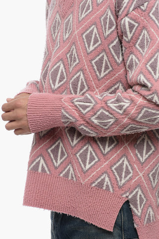 Cashmere Blend DIAMOND V Neck Sweater