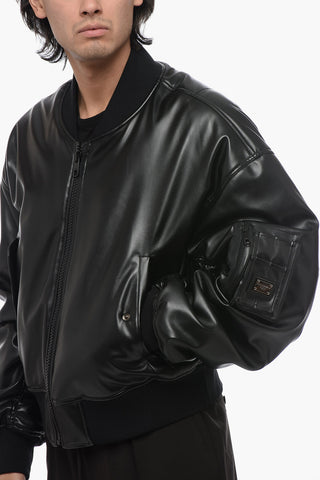 Bomber In Pelle Vegana 