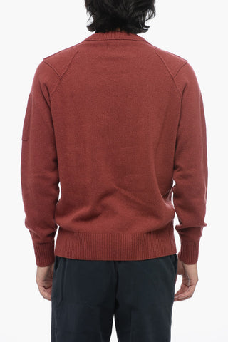Wool SEA ISLAND Sweater with Visible Stitching