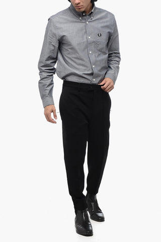 Stretch Fabric Pants with Zipped Pockets