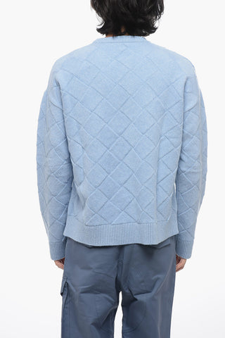 Crew Neck 3D INTRECCIO Wool Blend Sweater