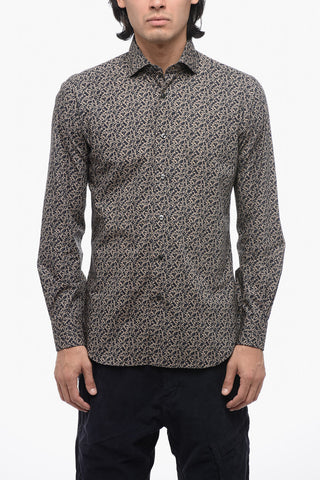 CULTO Floral Patterned Poplin Cotton Shirt