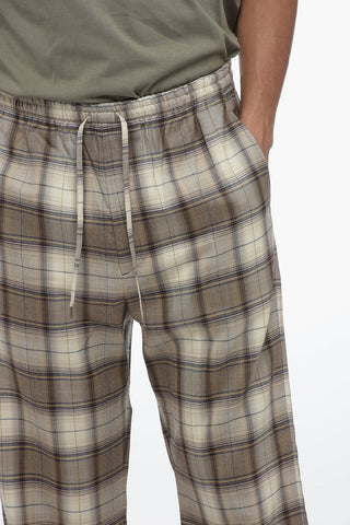 Pantaloni Casual a Quadri Tartan in Lana