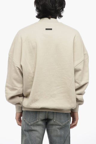 Felpa ETERNAL In Cotone Garzato con Stampa in Rilievo