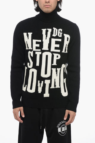 Turtleneck NEVER STOP LOVING Virgin Wool Sweater