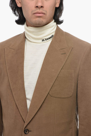 Single-Breasted Blazer With Silk Lining