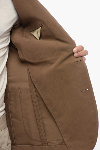 Blazer Monopetto Con Fodera In Seta