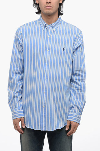 Camicia Slim con Fantasia a Righe