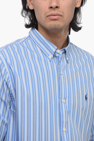 Camicia Slim con Fantasia a Righe