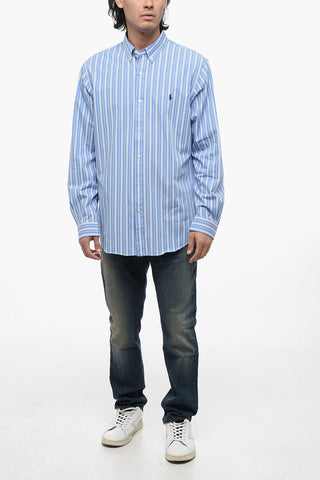 Camicia Slim con Fantasia a Righe