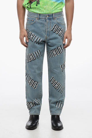 Slim Fit FUORI! Printed Denims 17cm