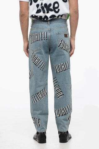 Slim Fit FUORI! Printed Denims 17cm