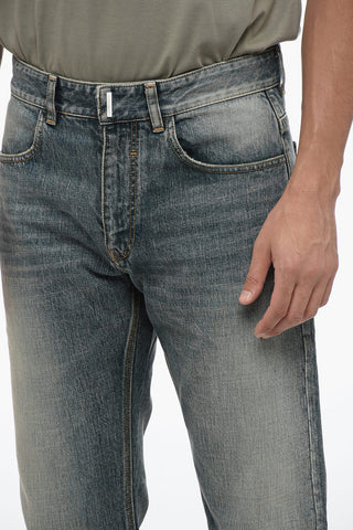 Slim Fit Stone Washed Denims 21cm
