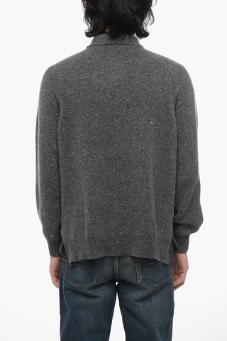 Maglia in Cashmere con Collo a Polo