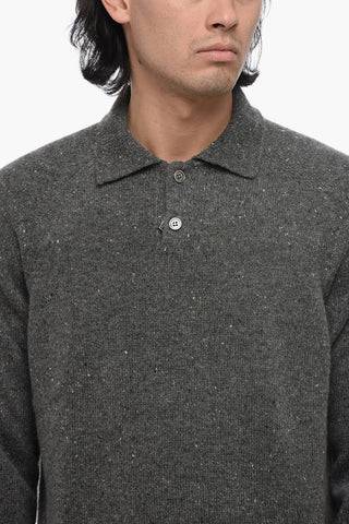 Maglia in Cashmere con Collo a Polo
