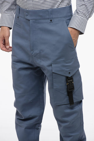 Cotton Cargo Pants with Safety Detail