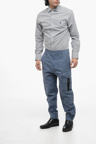 Cotton Cargo Pants with Safety Detail