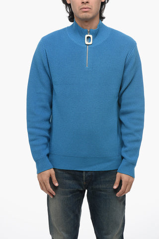 Maglia in Lana HENLEY con Half Zip