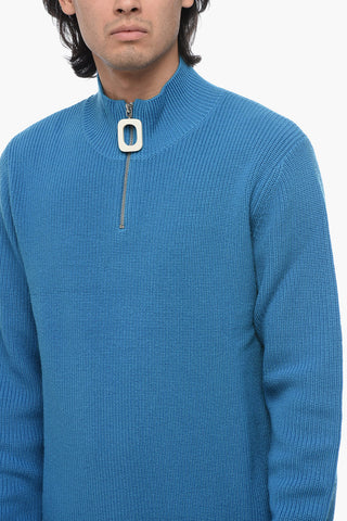 Maglia in Lana HENLEY con Half Zip