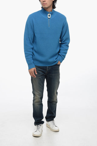 Maglia in Lana HENLEY con Half Zip
