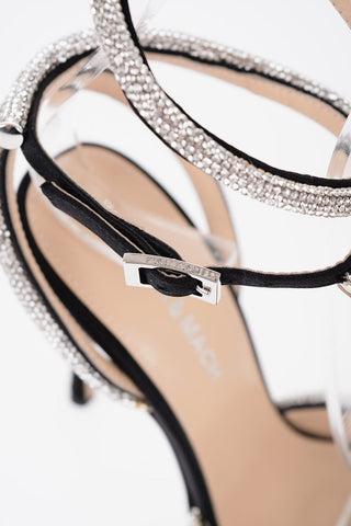 Satin DOUBLE BOW Pumps with Rhinestone Details 11,5cm