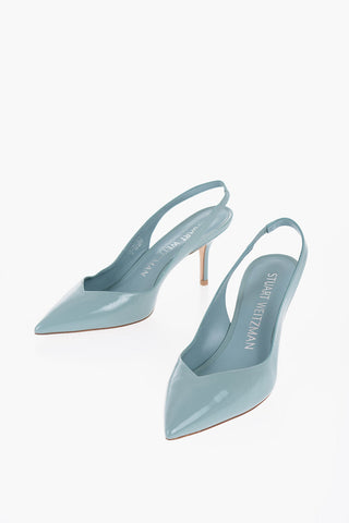 Patent Leather EVA Slingback Pumps with Point Heel 7,5cm