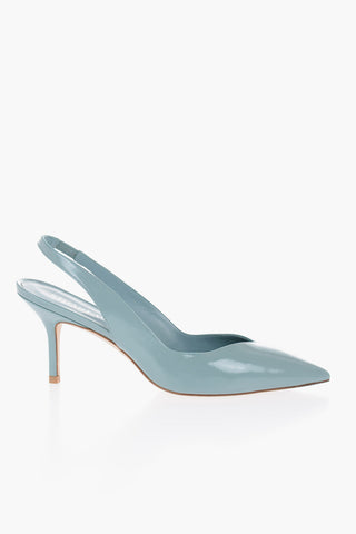 Patent Leather EVA Slingback Pumps with Point Heel 7,5cm
