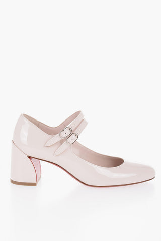 Patent Leather Mary Jane Pumps with Double Buckle 5,5cm