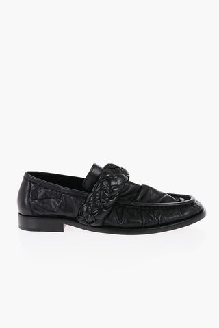 Soft Leather ASTRAIRE Loafers with Braided Detail