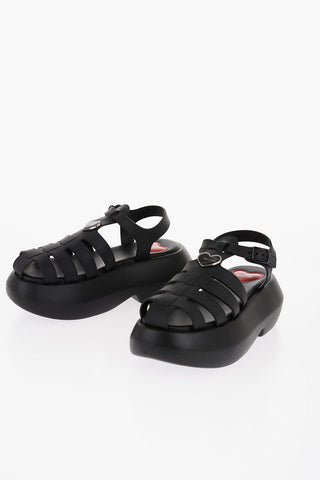 LOVE Pvc Sandals with Platform 6,5cm