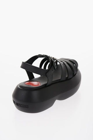 LOVE Pvc Sandals with Platform 6,5cm