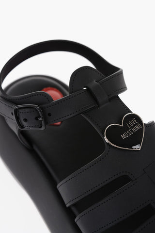 LOVE Pvc Sandals with Platform 6,5cm