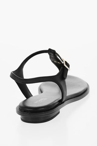 MICHAEL Sandali Infradito MALLORY in Pelle con Monogram Dorato