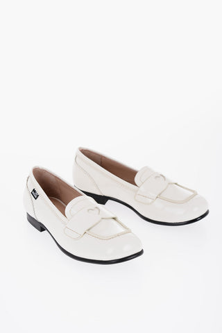 LOVE Patent Leather COLLEGE Penny Loafers with Round Toe