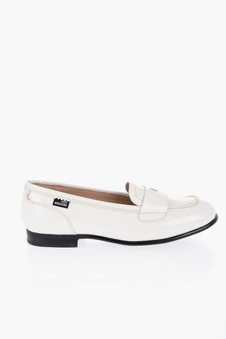 LOVE Patent Leather COLLEGE Penny Loafers with Round Toe