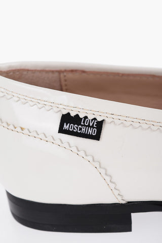 LOVE Patent Leather COLLEGE Penny Loafers with Round Toe