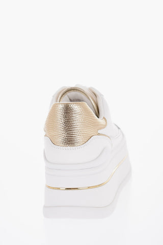 MICHAEL Leather HAYES Low-Top Sneakerswith Metallic Leather Details