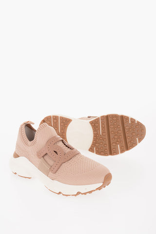 Fabric Slip On Slip on Sneakers with Leather Monogram