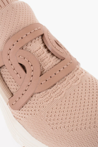 Fabric Slip On Slip on Sneakers with Leather Monogram