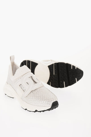 Fabric Slip On Slip on Sneakers with Leather Monogram