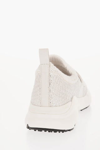 Fabric Slip On Slip on Sneakers with Leather Monogram