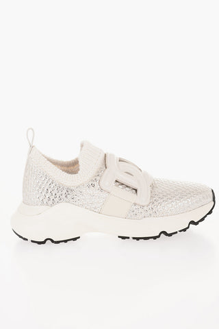 Fabric Slip On Slip on Sneakers with Leather Monogram