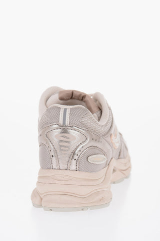 Metalic Leather and Mesh TRIUMPH Low-Top Sneakers